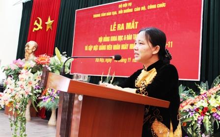  Trung tâm Đào tạo, bồi dưỡng cán bộ, công chức - Bộ Nội vụ tổ chức Lễ ra mắt Hội đồng khoa học và đào tạo, bồi dưỡng và gặp mặt giảng viên nhân Ngày Nhà giáo Việt Nam 20-11